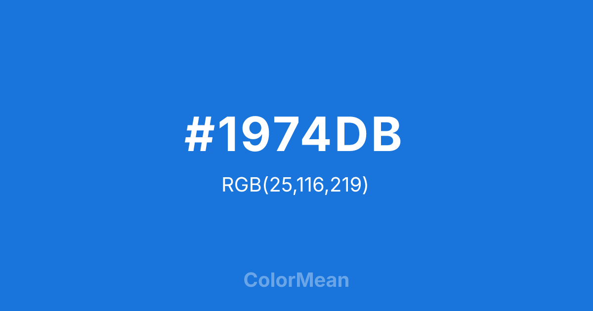#1974DB color swatch