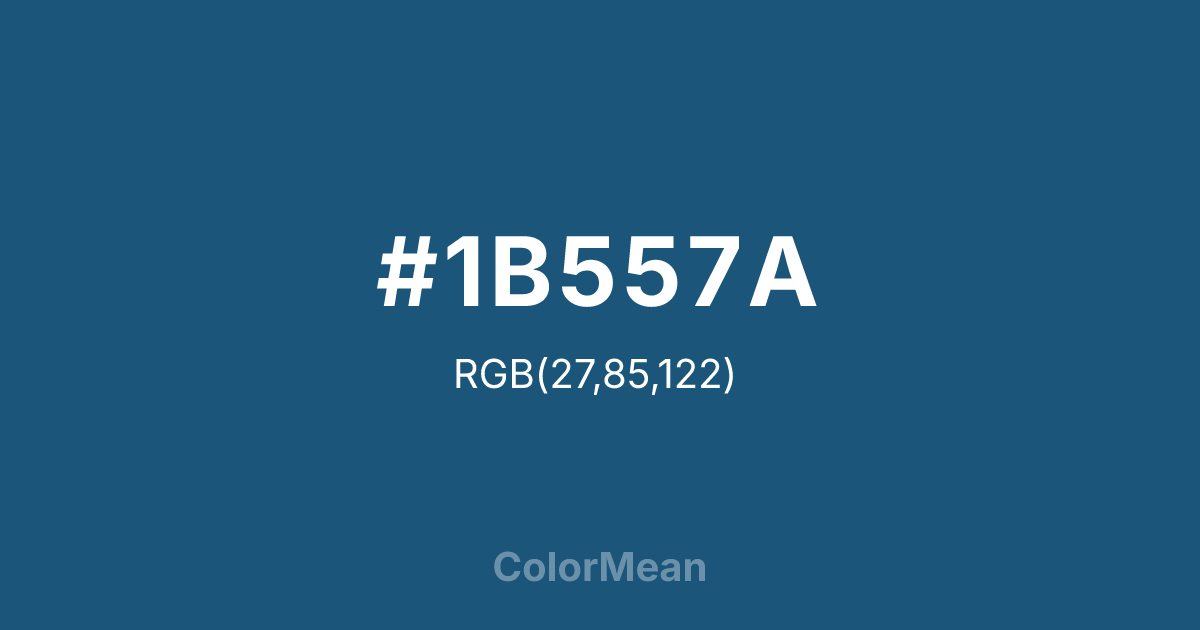 #1B557A color swatch