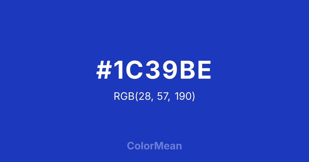 #1C39BE color swatch