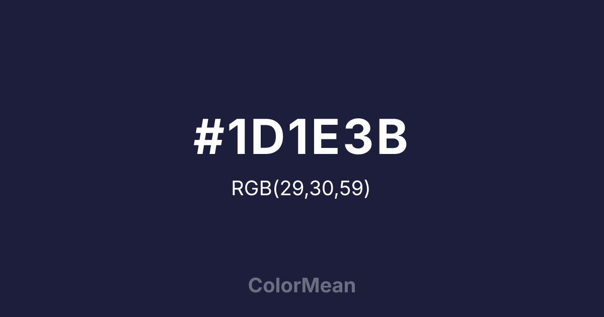 #1D1E3B color swatch