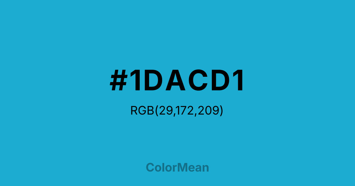 #1DACD1 color swatch