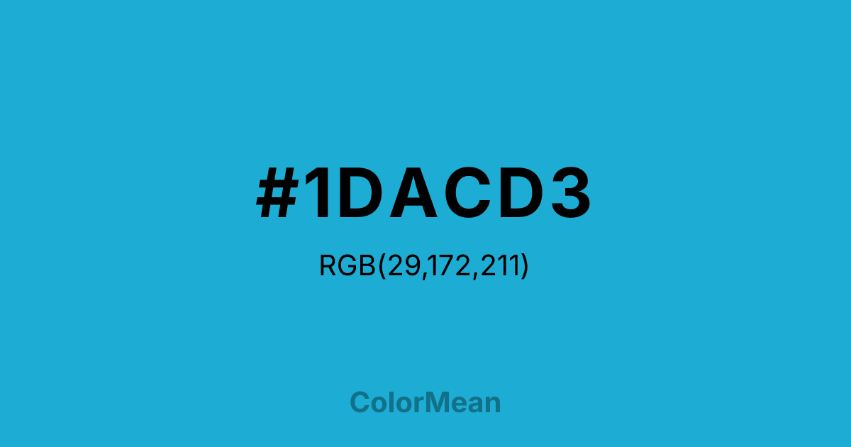 #1DACD3 color swatch