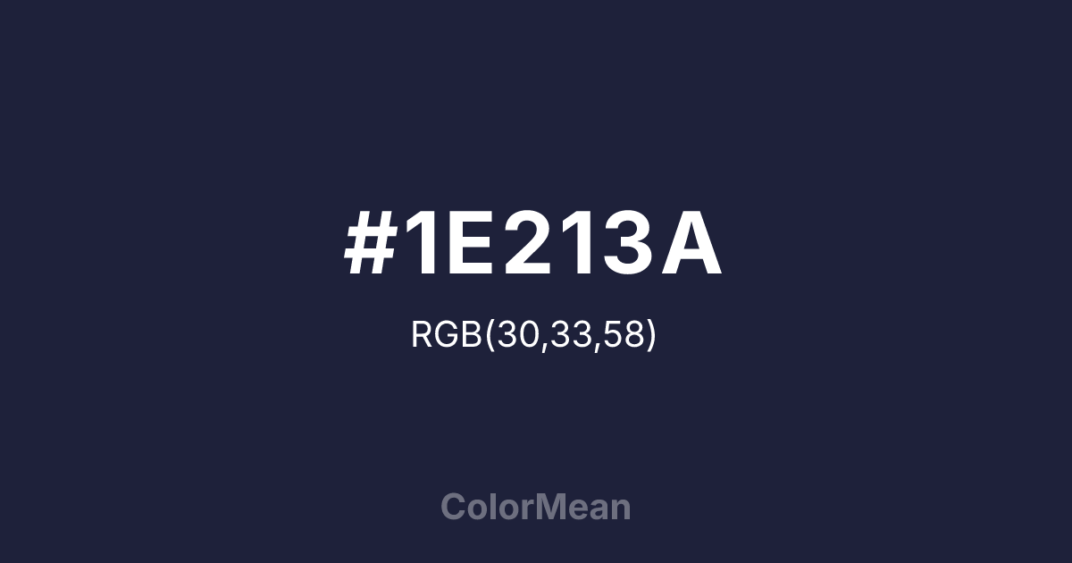 #1E213A color swatch
