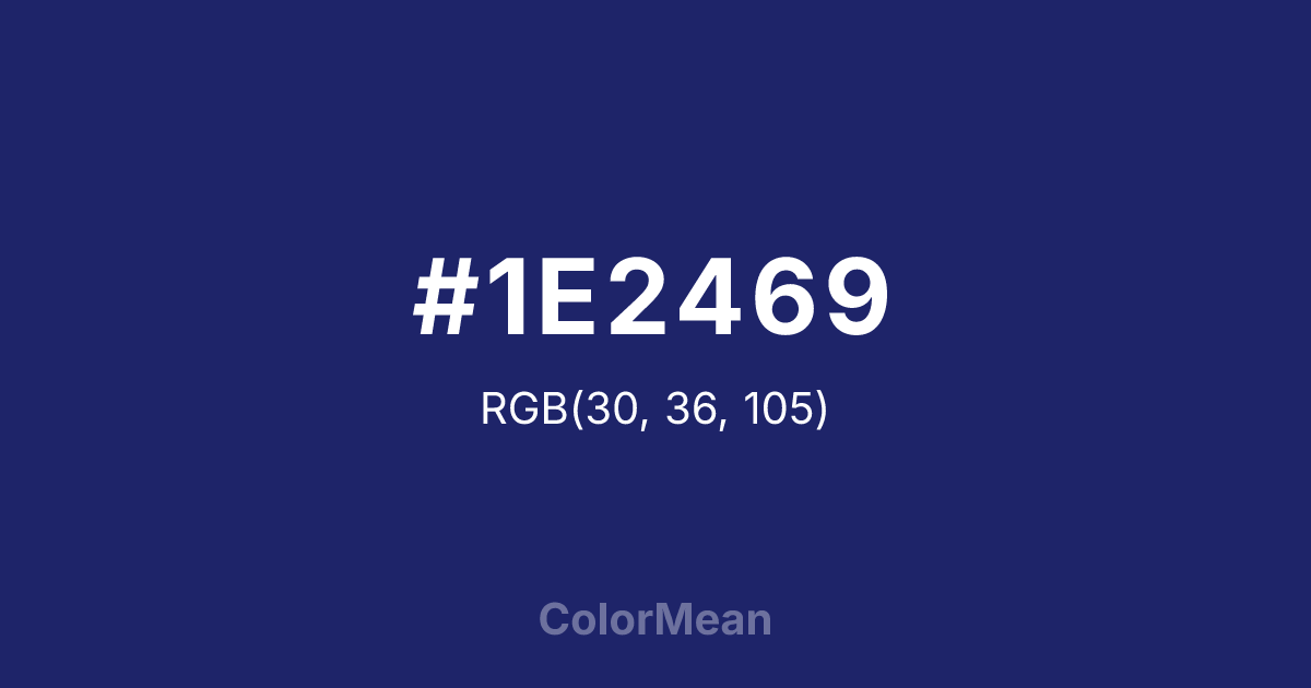 #1E2469 color swatch