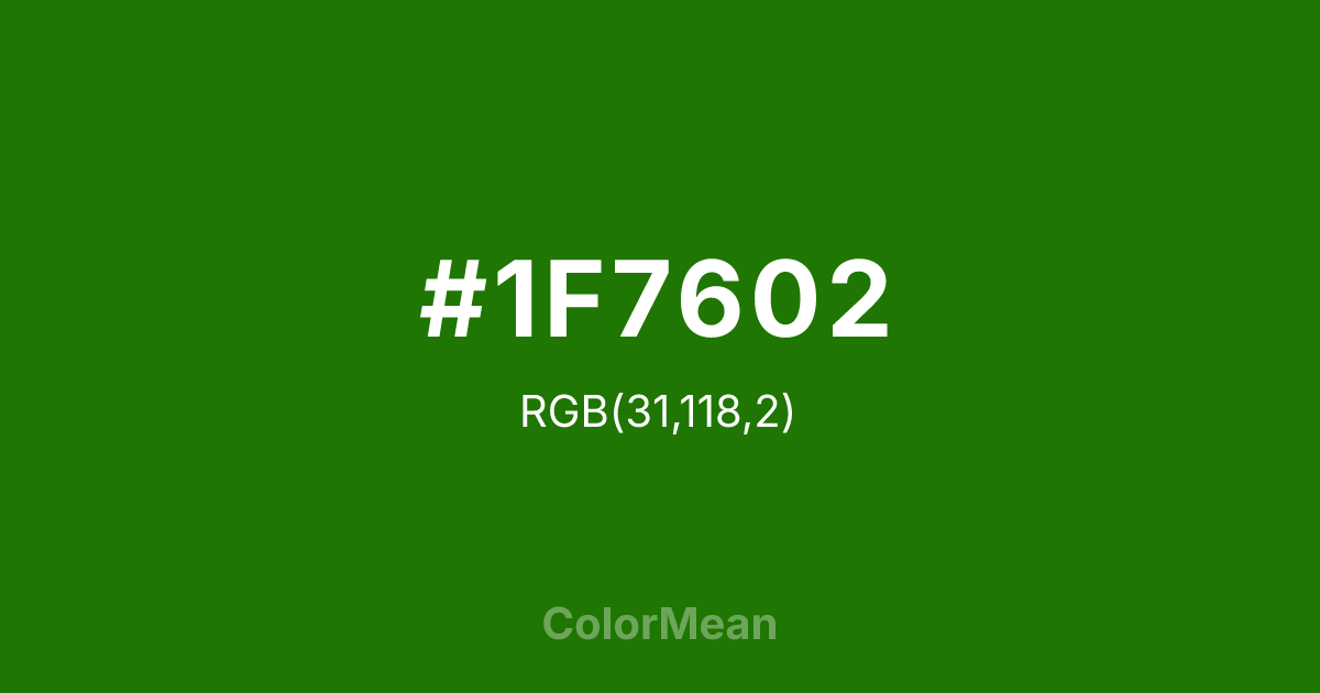 #1F7602 color swatch