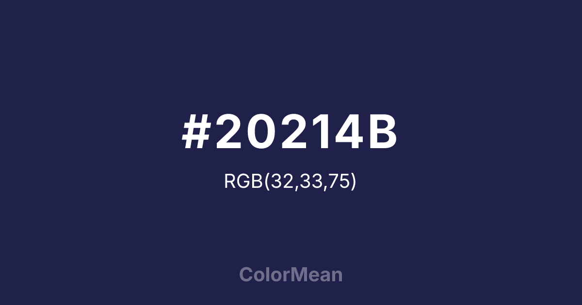#20214B color swatch