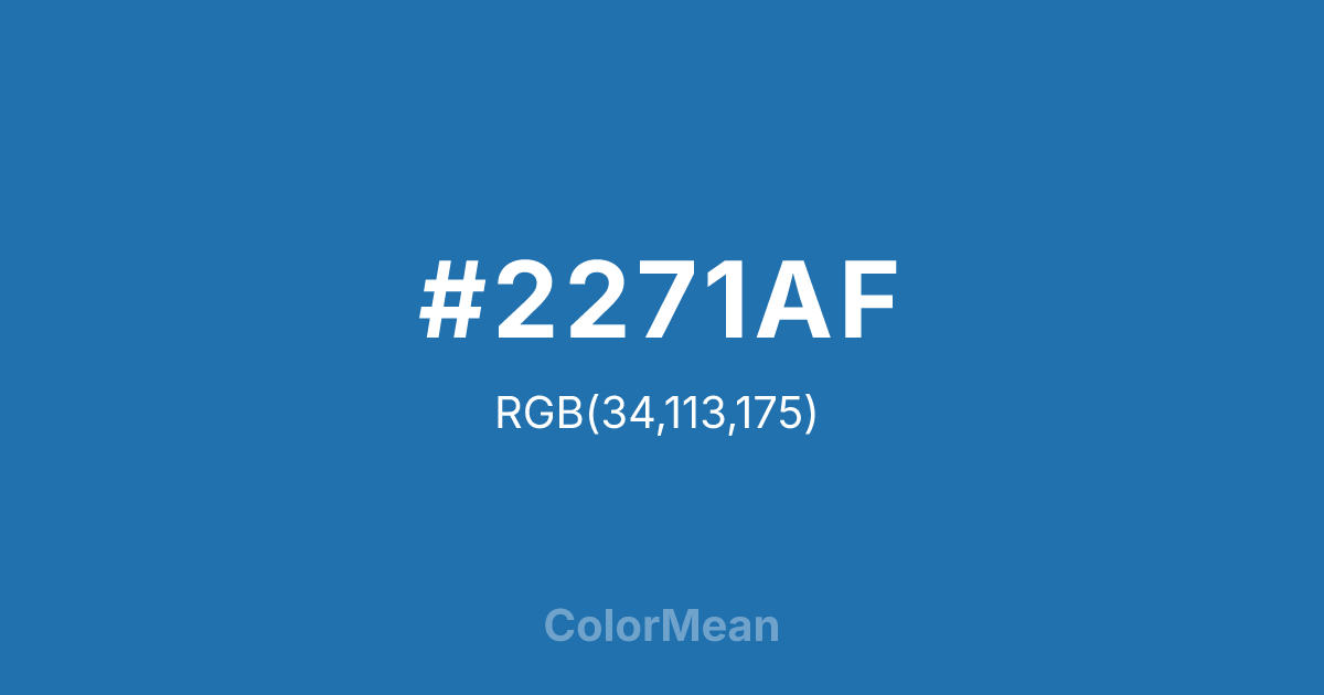 #2271AF color swatch
