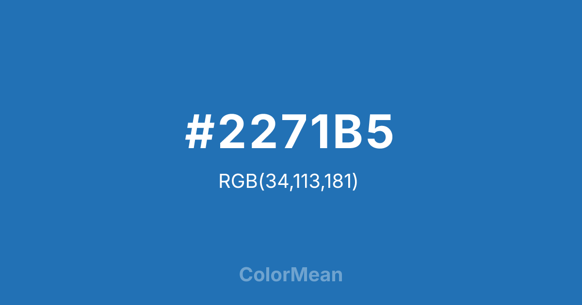 #2271B5 color swatch