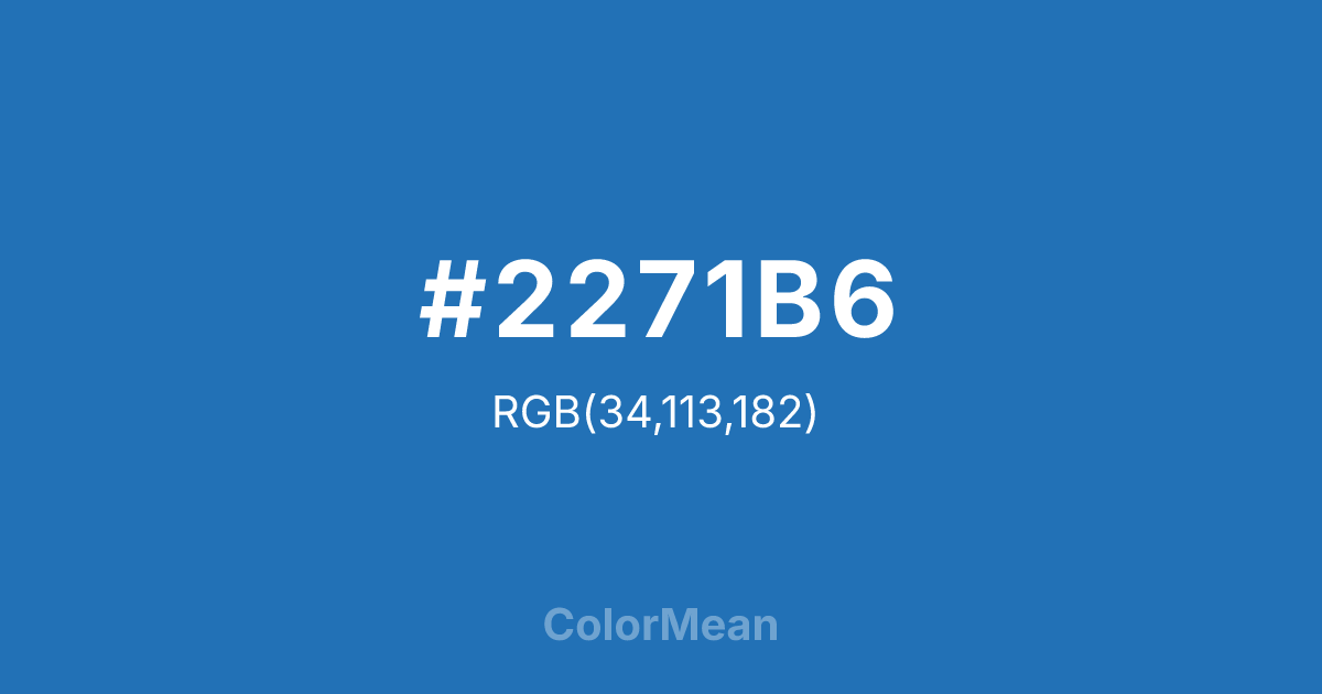 #2271B6 color swatch