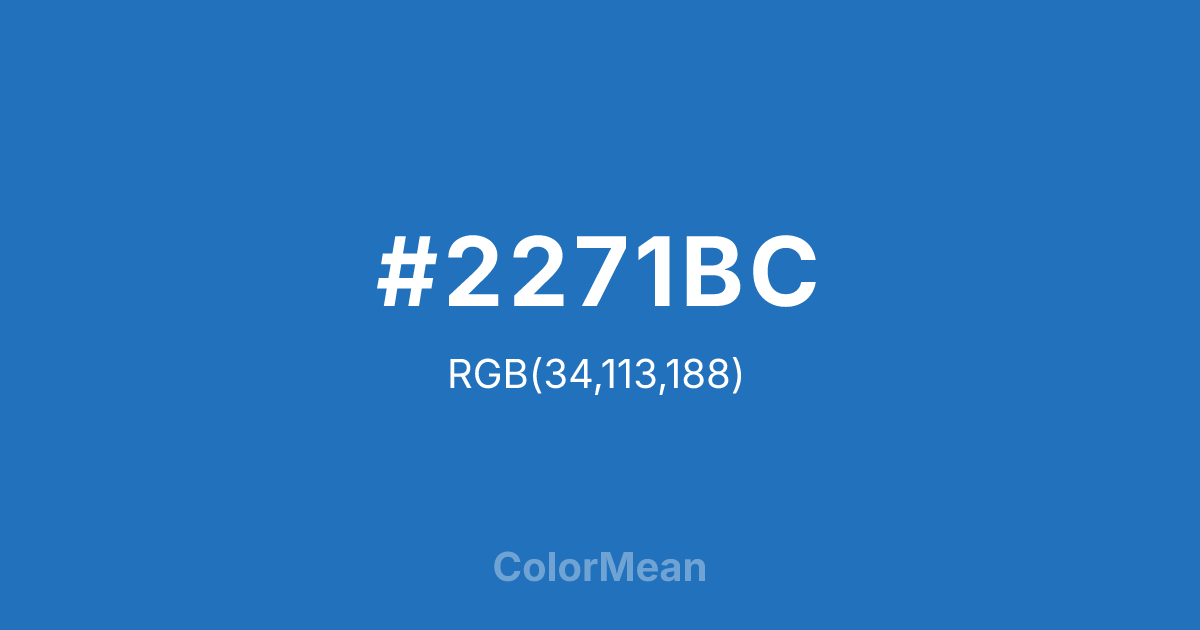 #2271BC color swatch