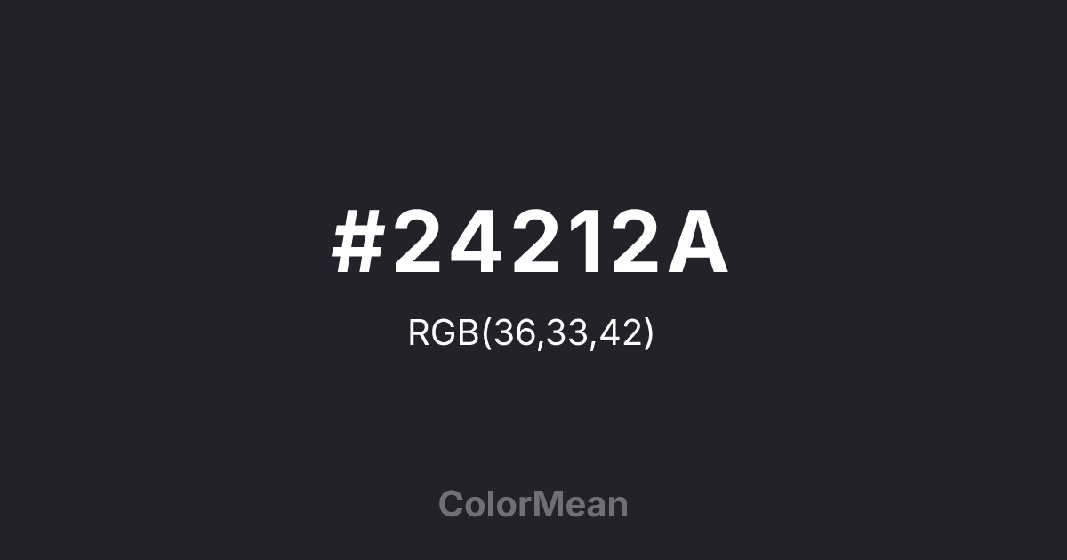 #24212A color swatch