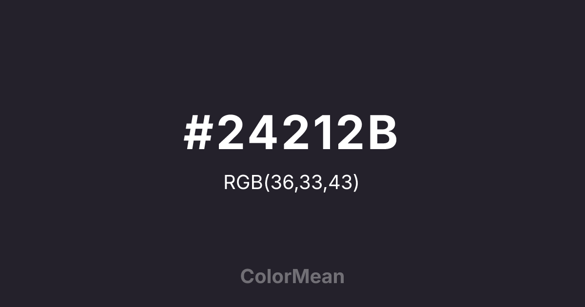 #24212B color swatch