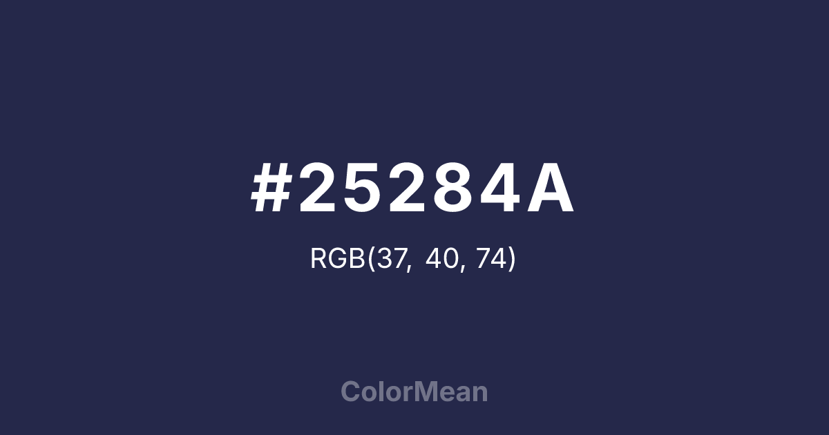 #25284A color swatch