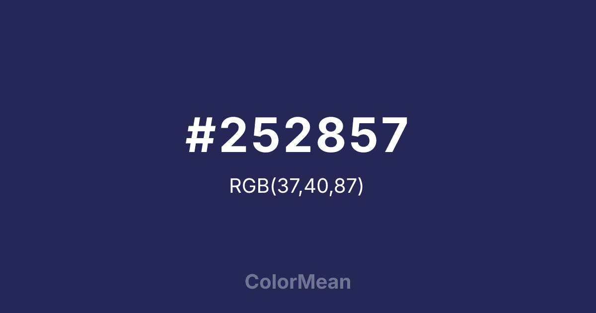 #252857 color swatch