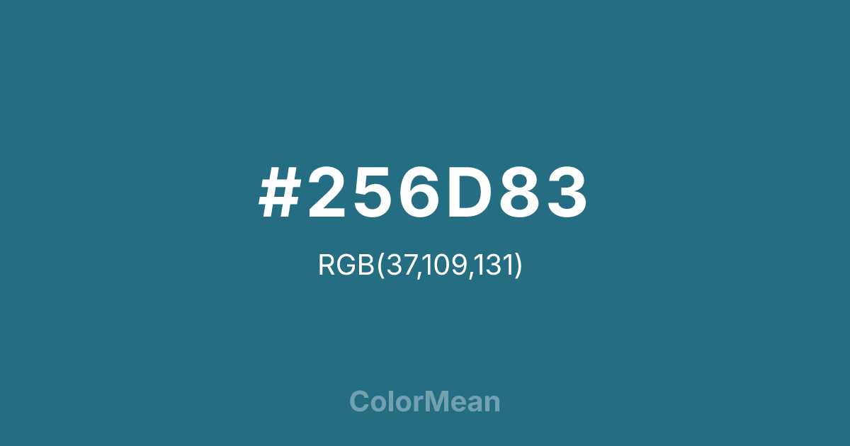 #256D83 color swatch