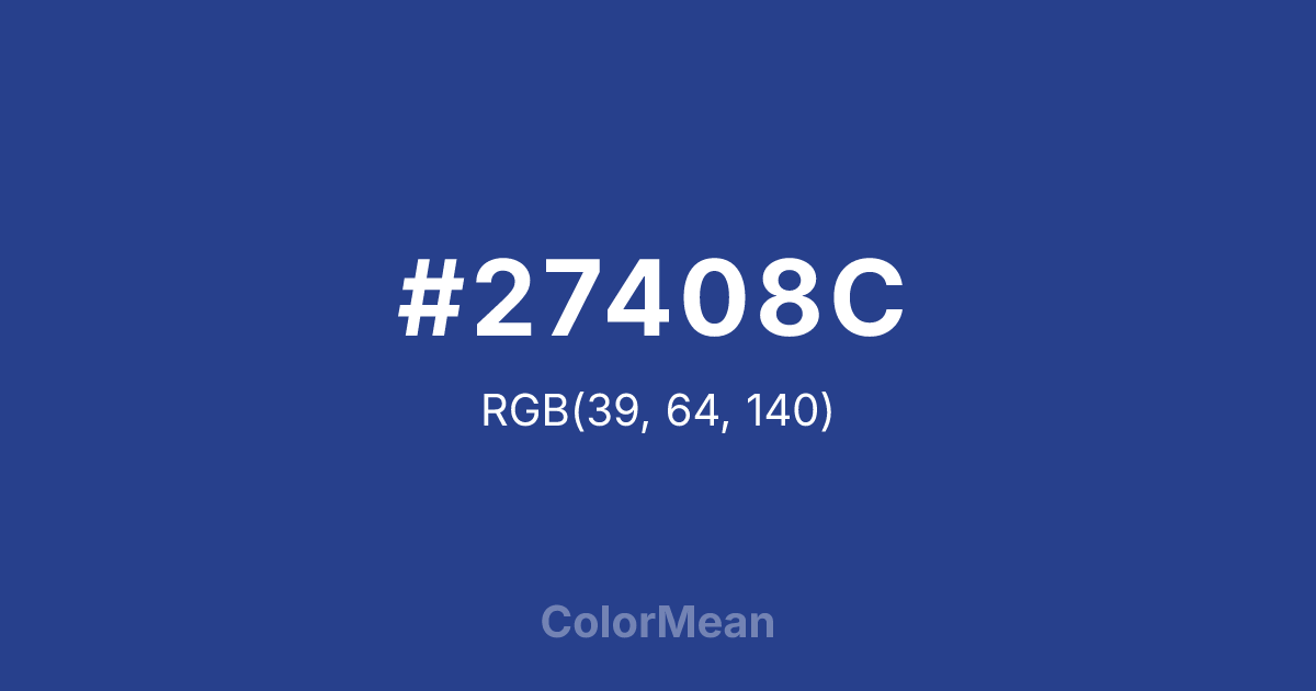 #27408C color swatch