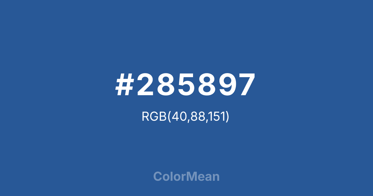 #285897 color swatch