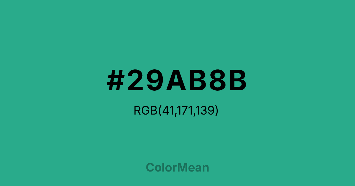 #29AB8B color swatch