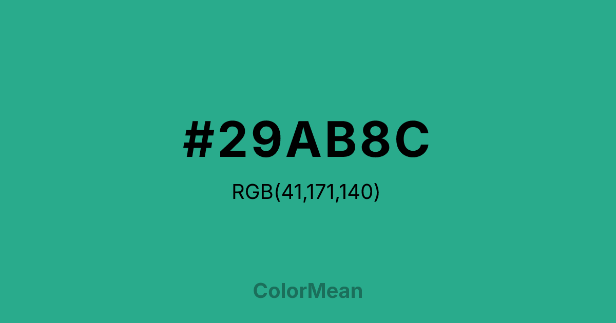 #29AB8C color swatch