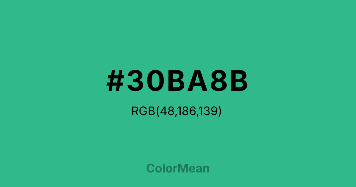 #30BA8B color swatch