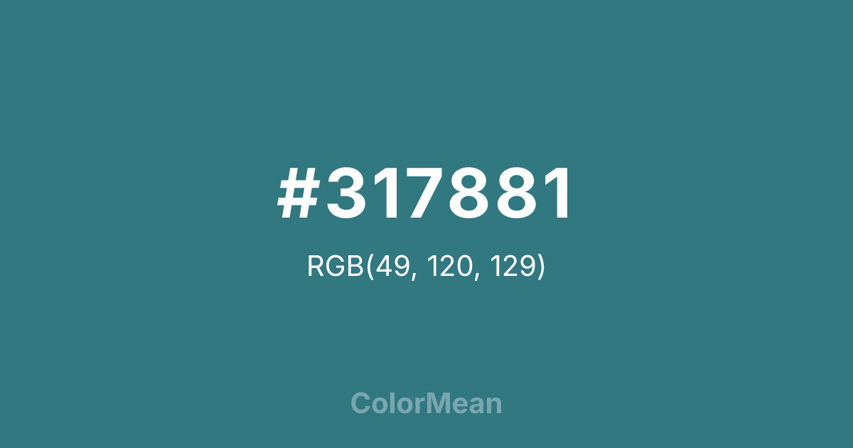 #317881 color swatch