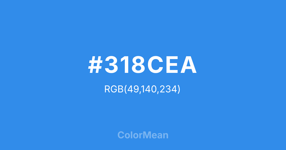 #318CEA color swatch
