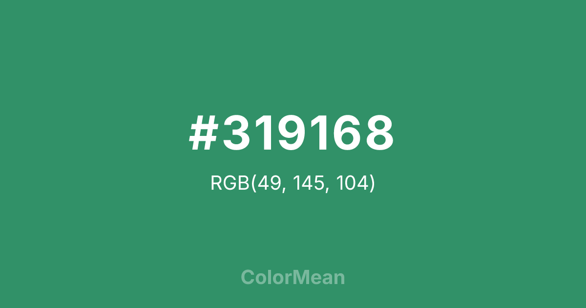 #319168 color swatch