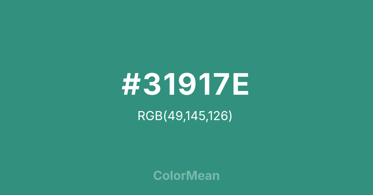 #31917E color swatch
