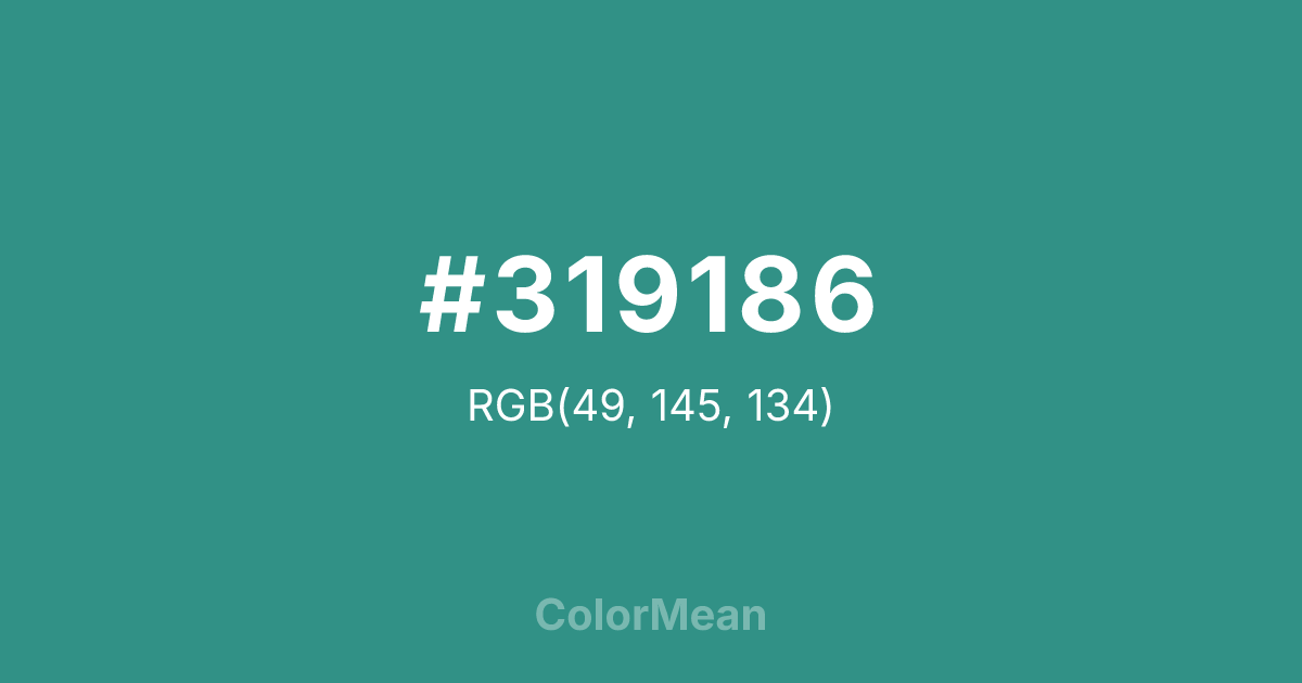 #319186 color swatch