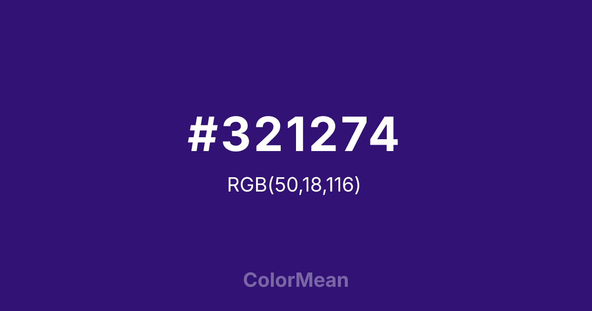 #321274 color swatch