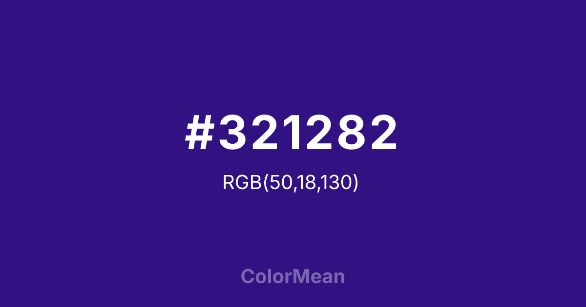 #321282 color swatch
