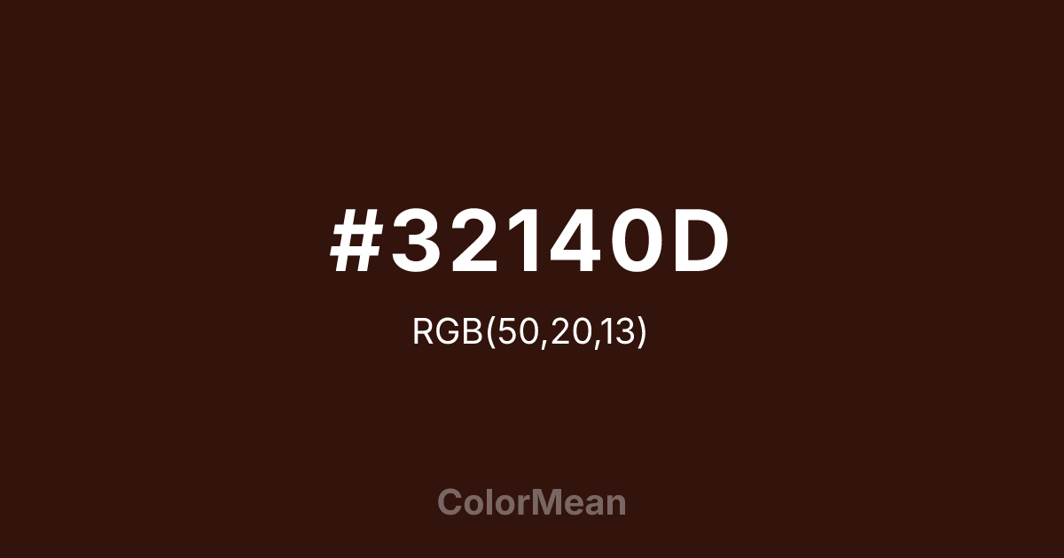 #32140D color swatch