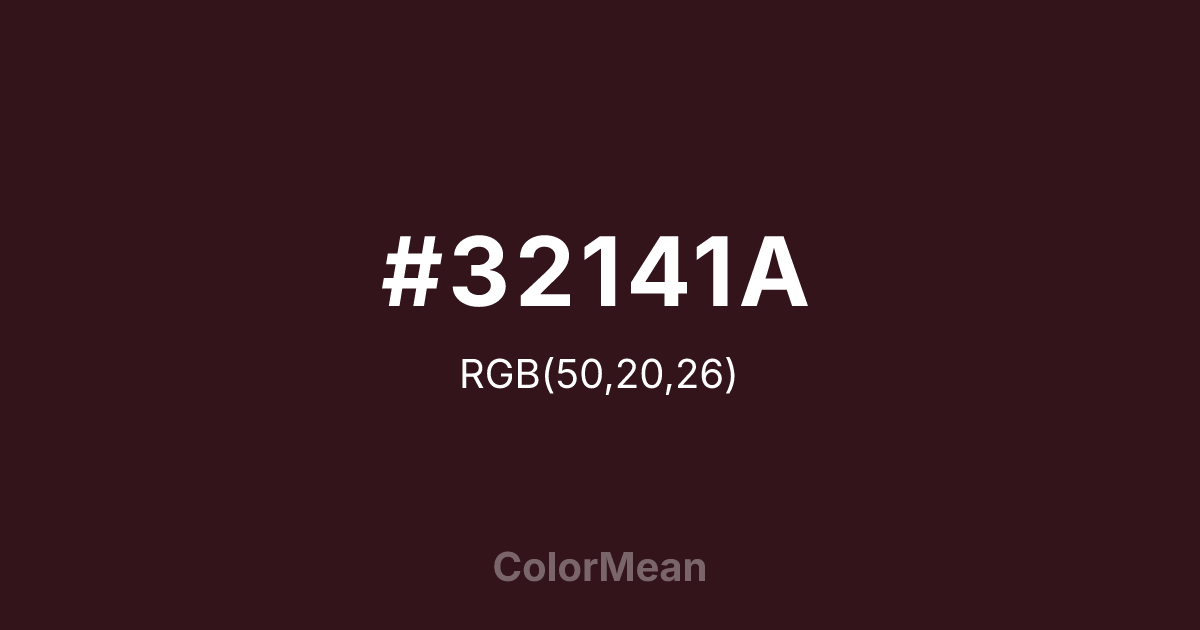#32141A color swatch