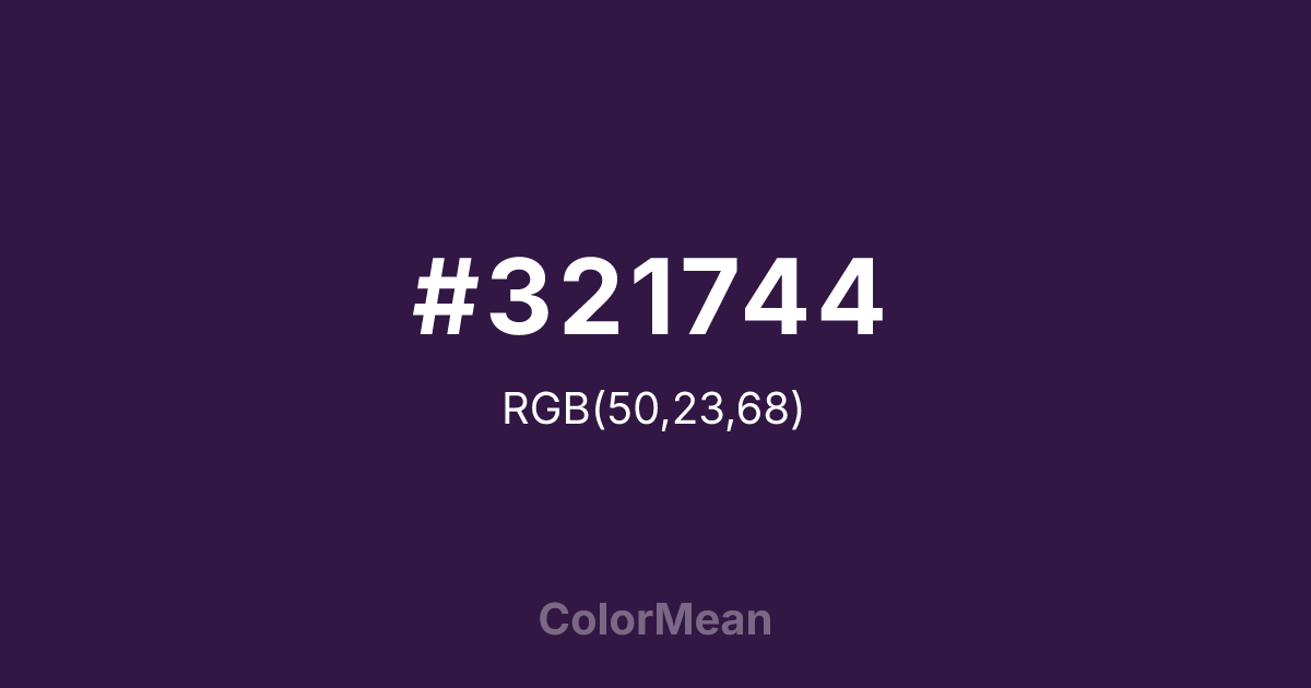 #321744 color swatch