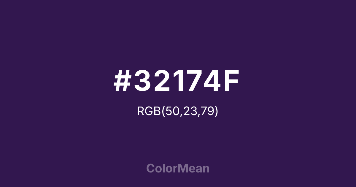 #32174F color swatch