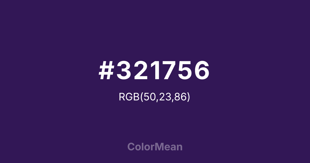 #321756 color swatch