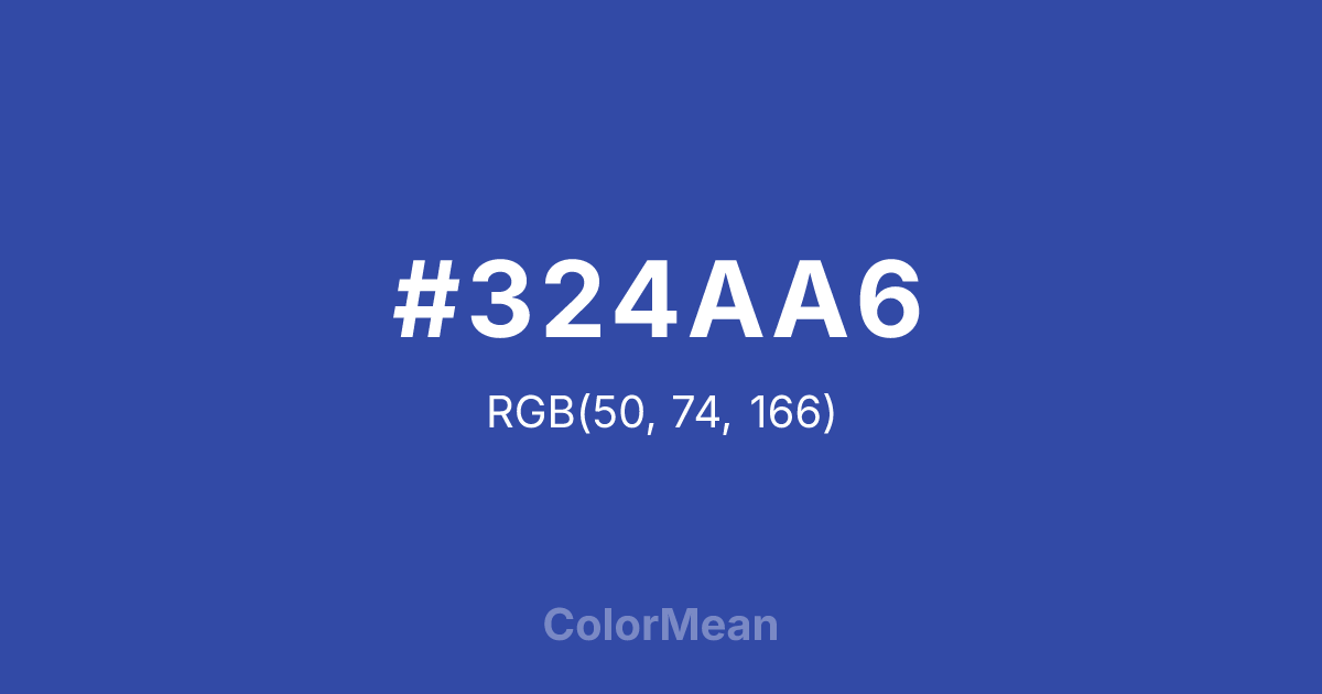 #324AA6 color swatch