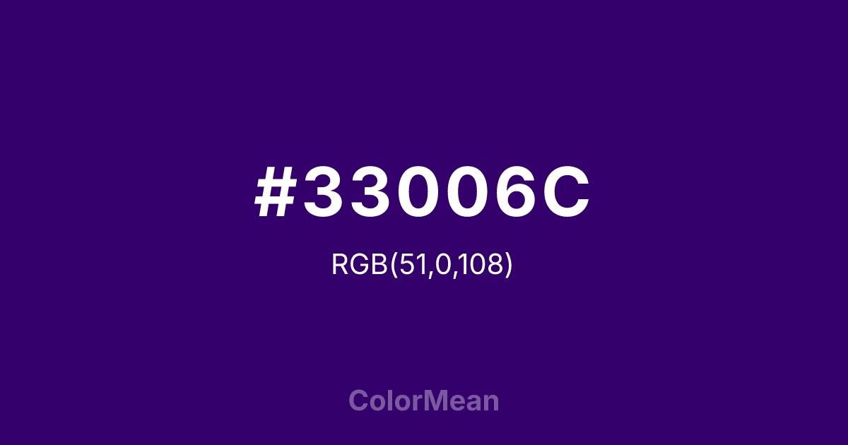 #33006C color swatch