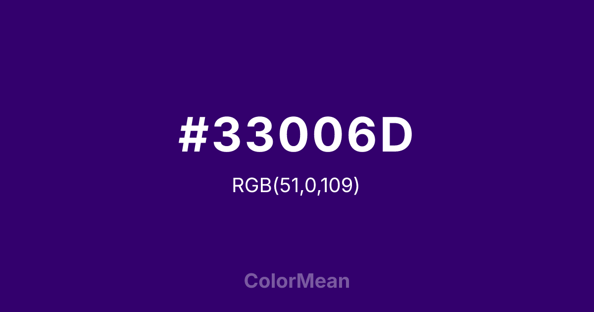 #33006D color swatch