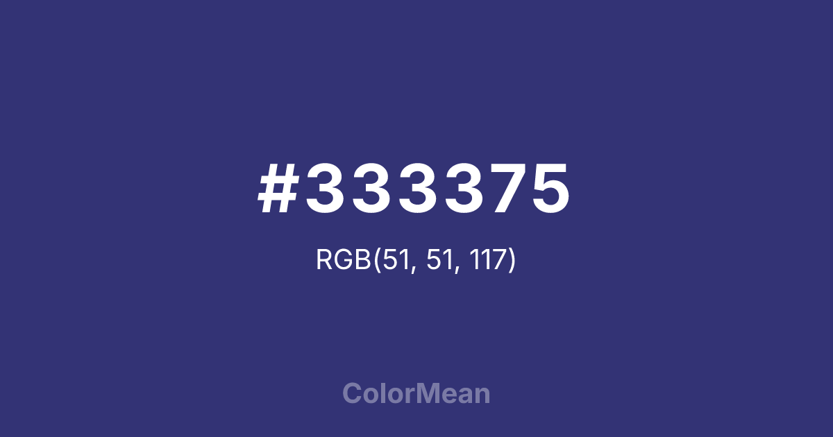 #333375 color swatch