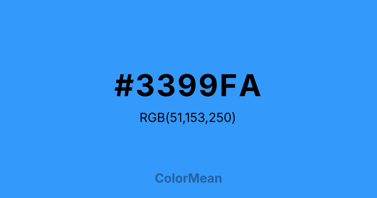 #3399FA color swatch