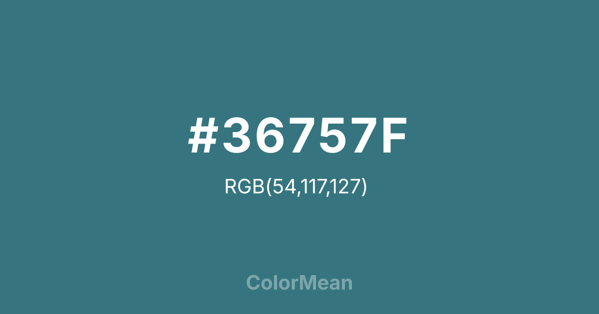 #36757F color swatch