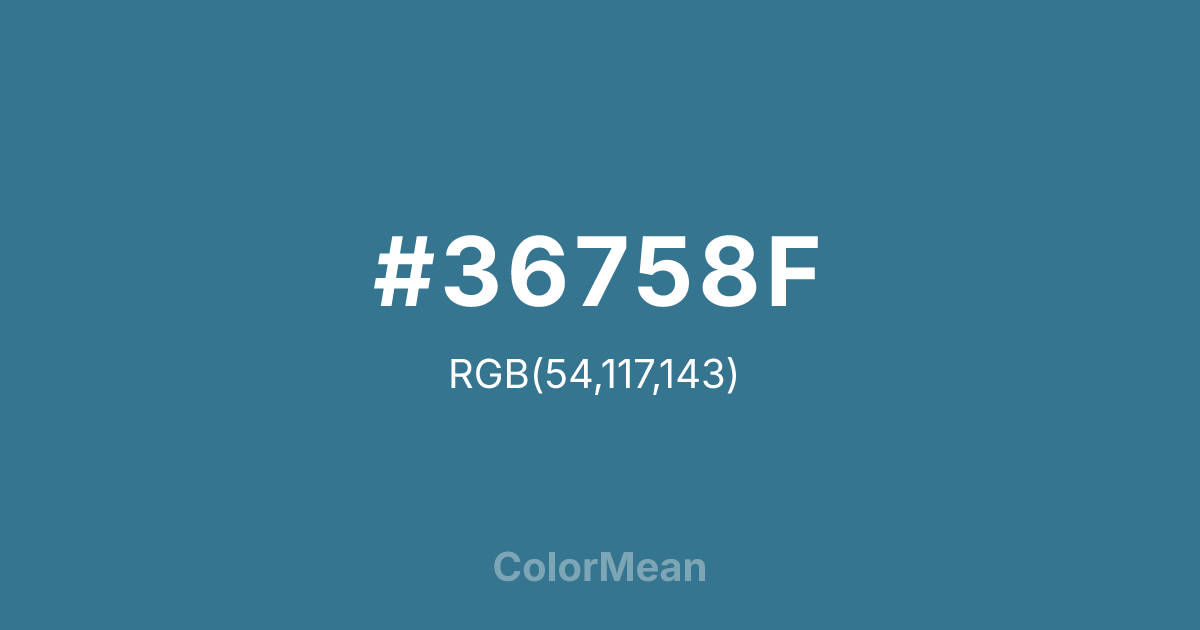 #36758F color swatch