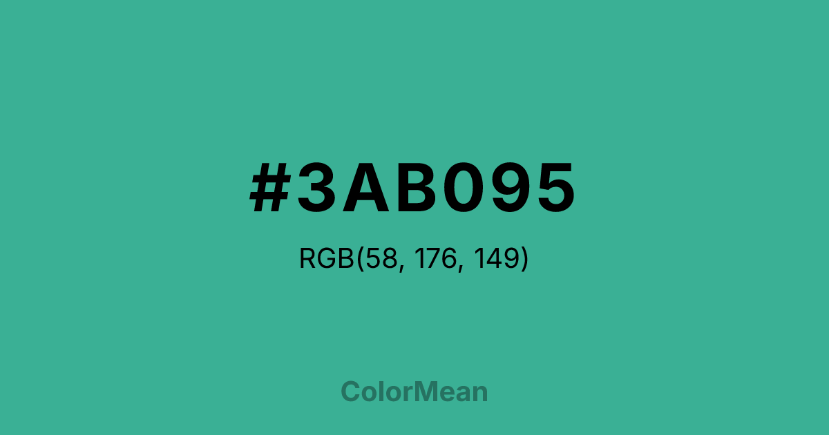 #3AB095 color swatch