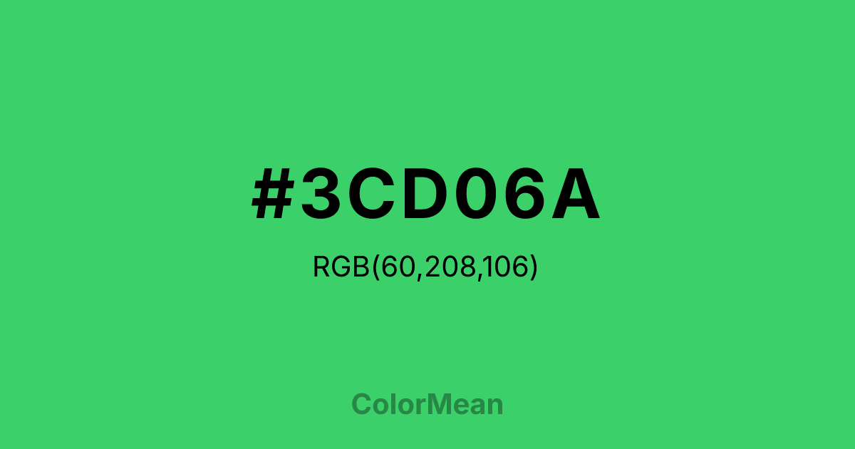 #3CD06A color swatch