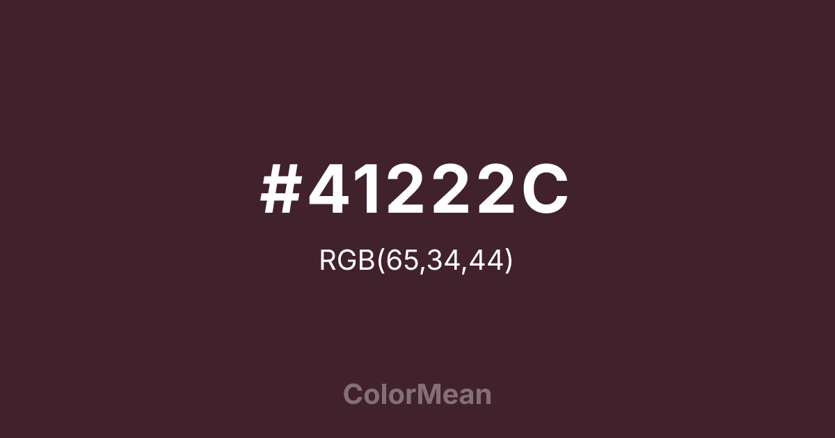 #41222C color swatch