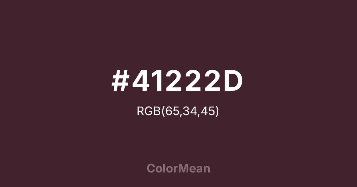 #41222D color swatch