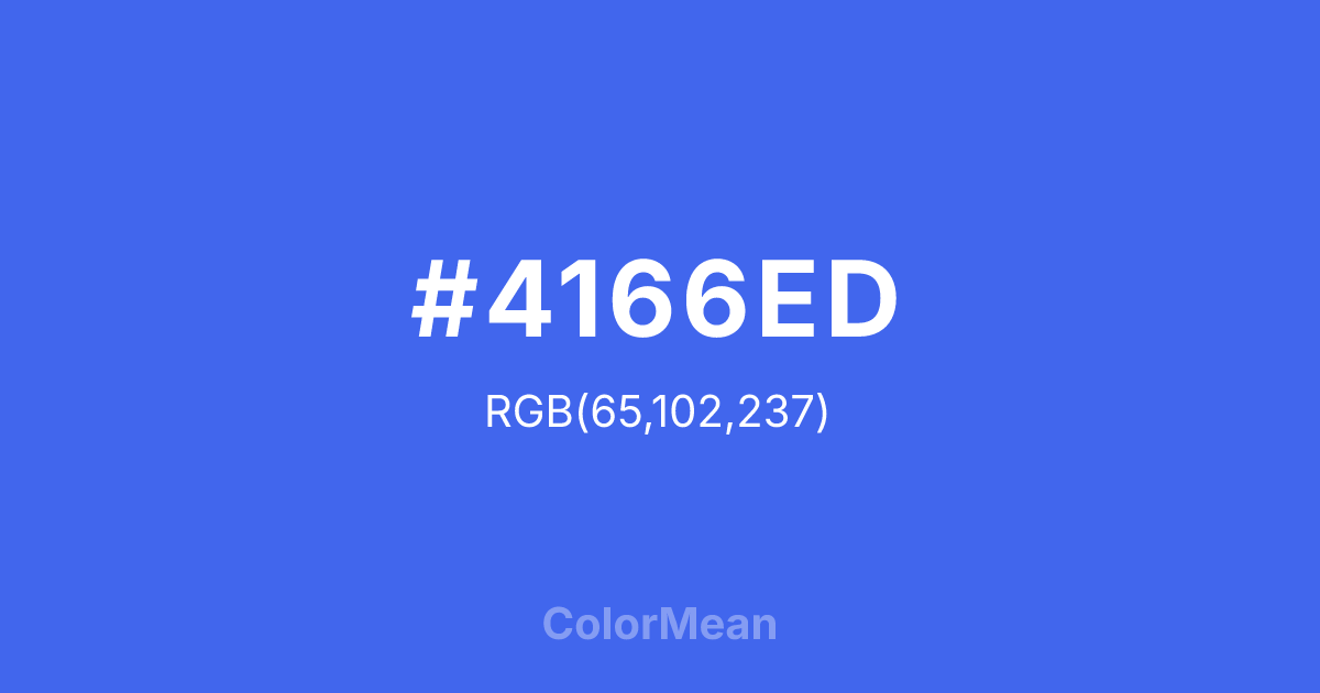 #4166ED color swatch