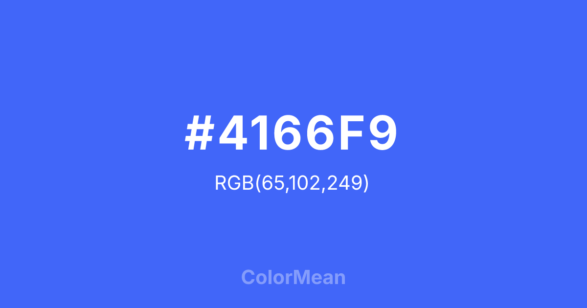 #4166F9 color swatch