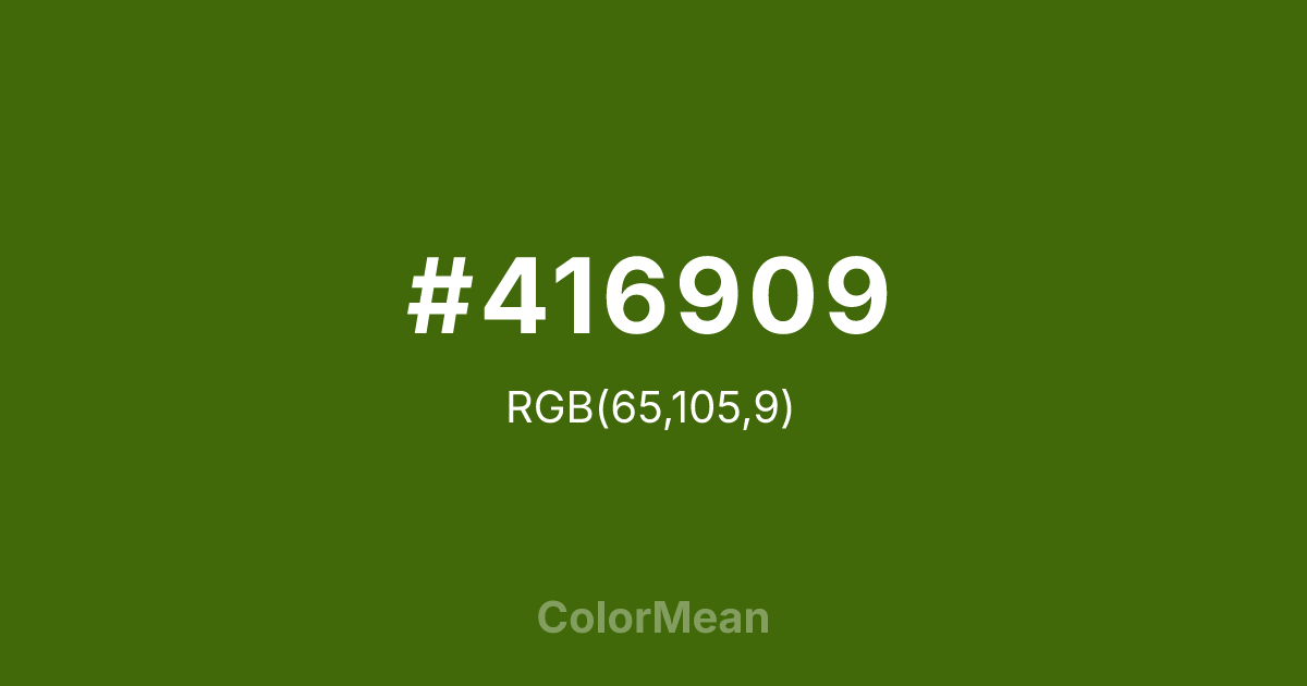 #416909 color swatch